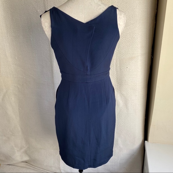 Laila Azhar 6 Silk Dress Origami Babydoll Blue - Picture 4 of 8
